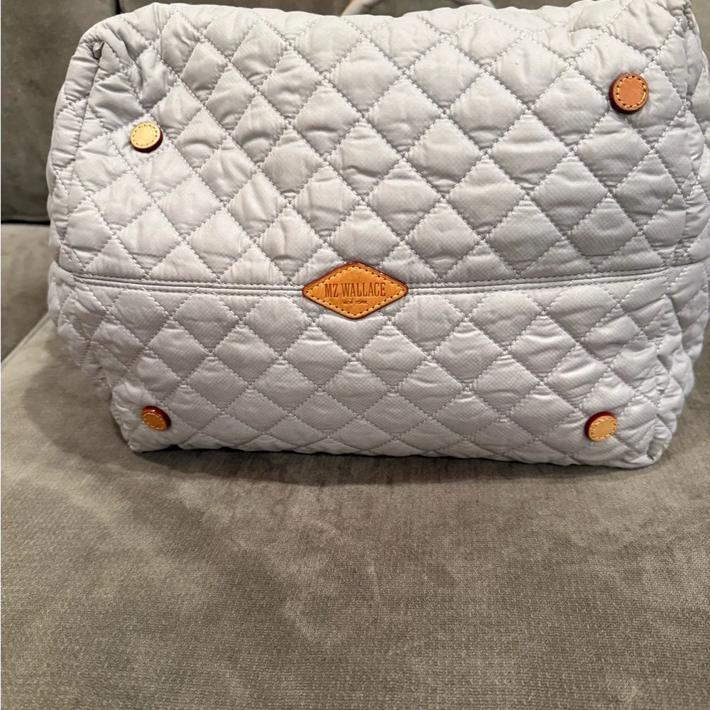 MZ Wallace Soft Gray Quilted Tote - Picture 4 of 6